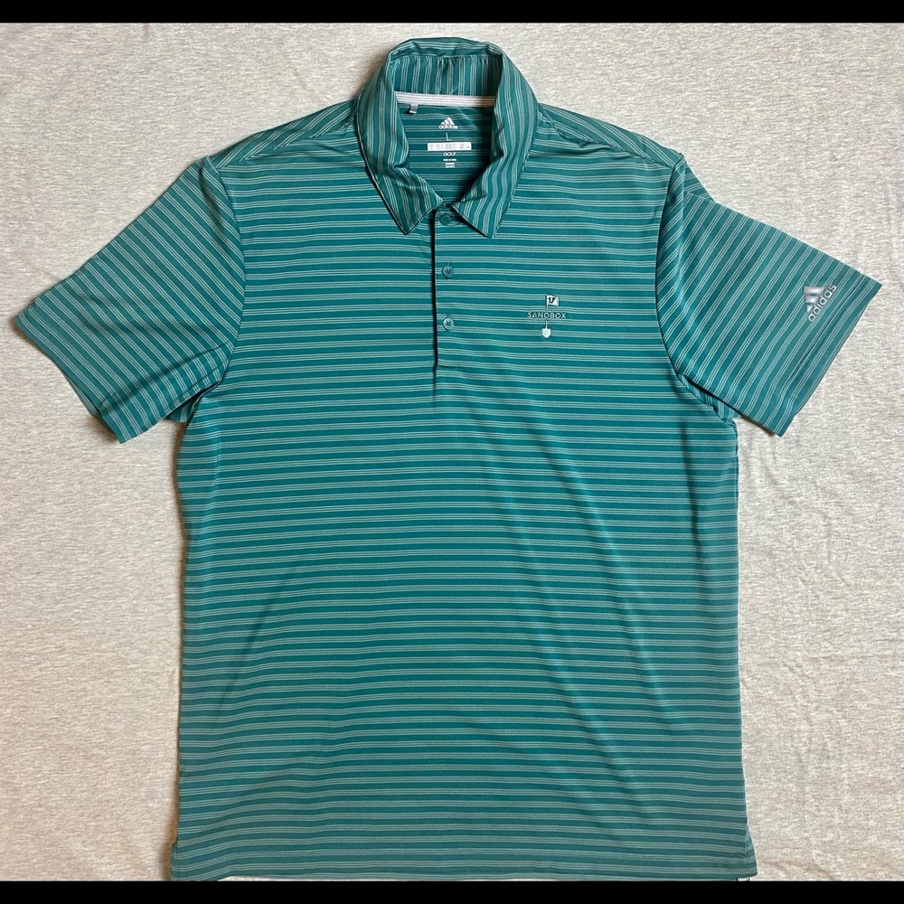 Adidas Golf Polo, Large, Sand Valley/Sandbox logo